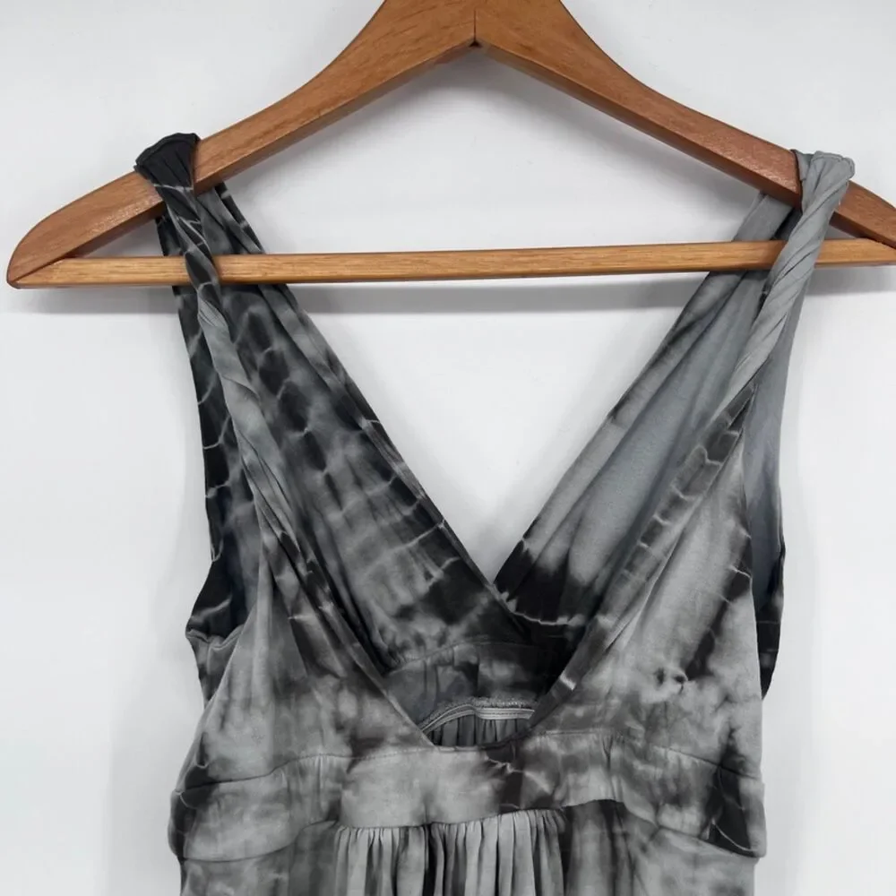 Romeo & Juliet Couture Sleeveless‎ Vneck Tie Dye Ombre Boho Beachy Dress Sz LG